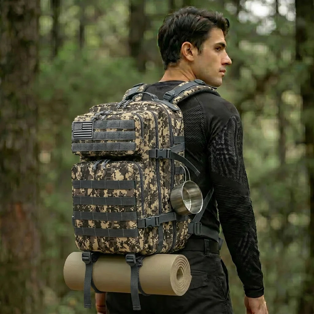ReFire Gear Tactical Hunting Backpack Molle Storage Pack For Camping