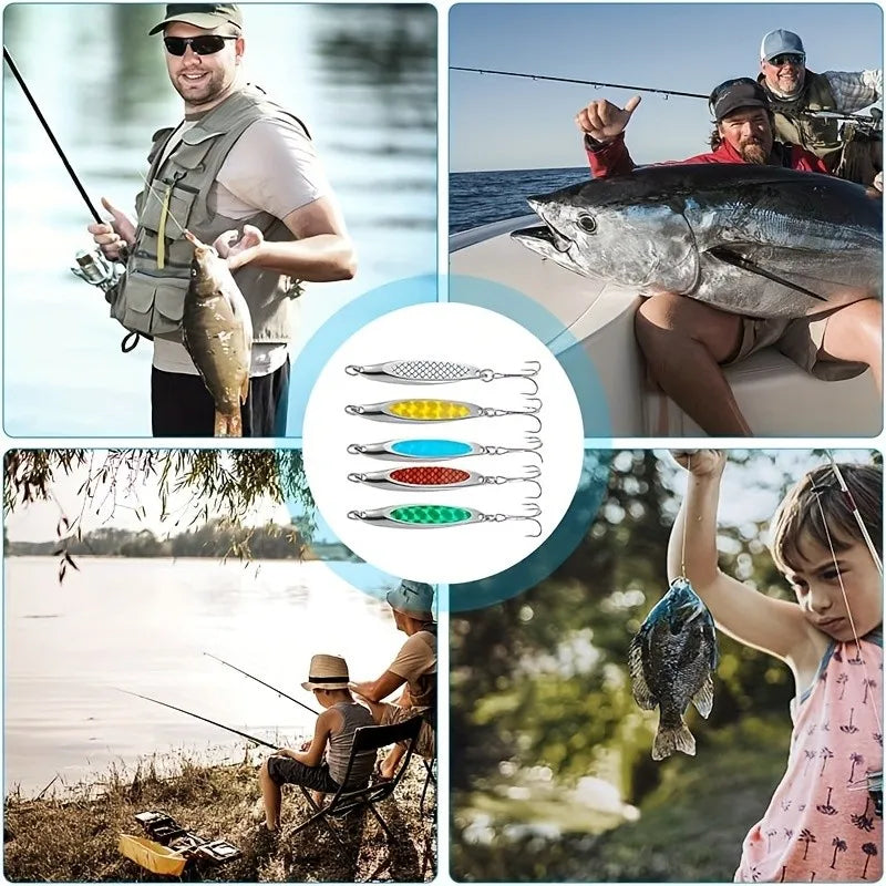 Premium Casting Spoon And Spinnerbait Fishing Lures For Bass