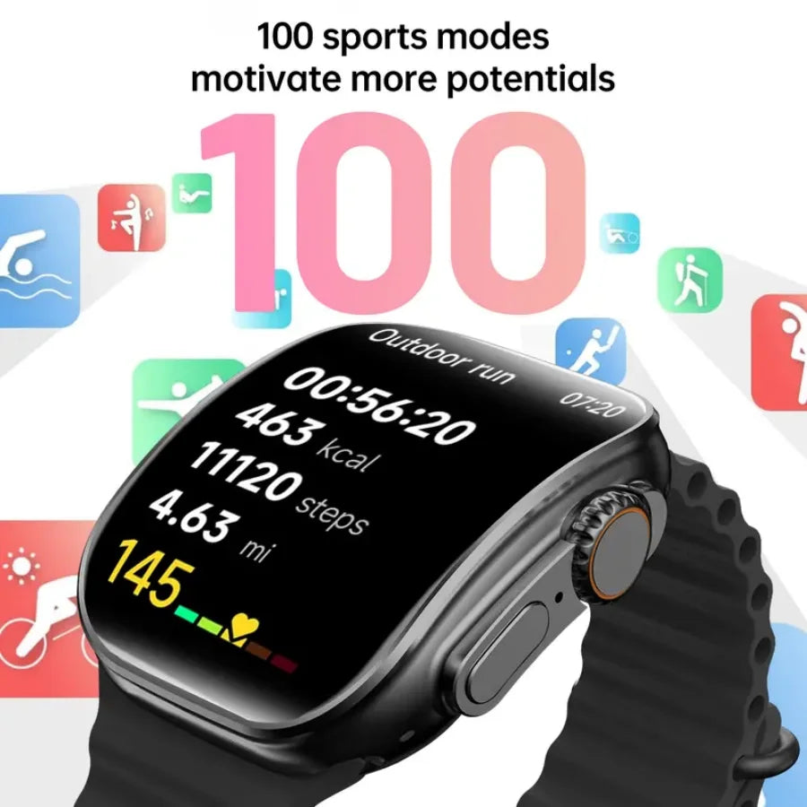 W&O Smart Watch With Bluetooth Calling And Fitness Tracker