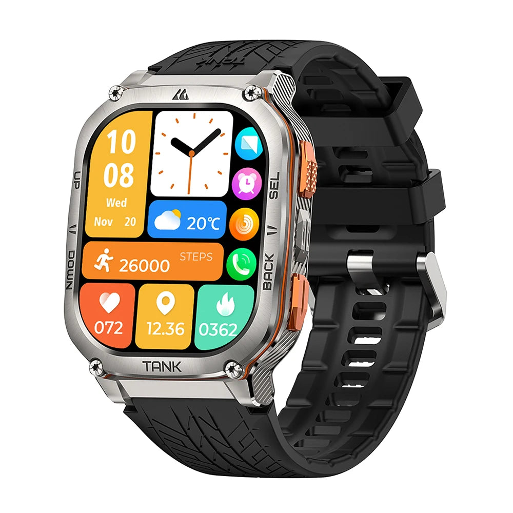 Kospet Tank M3 Ultra Gps Smartwatch Bluetooth Health Monitor Calling