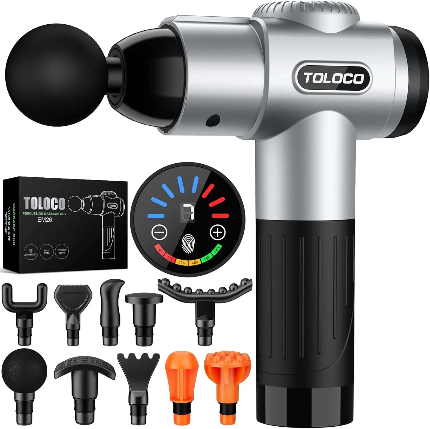 Deep Tissue Percussion Massage Gun With Brushless Motor
