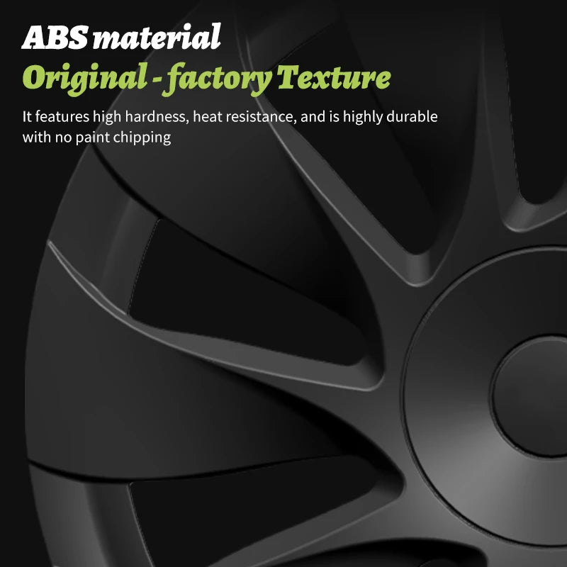 MOTENIO Cyclone Style Hub Caps For 2026 Tesla Model 3