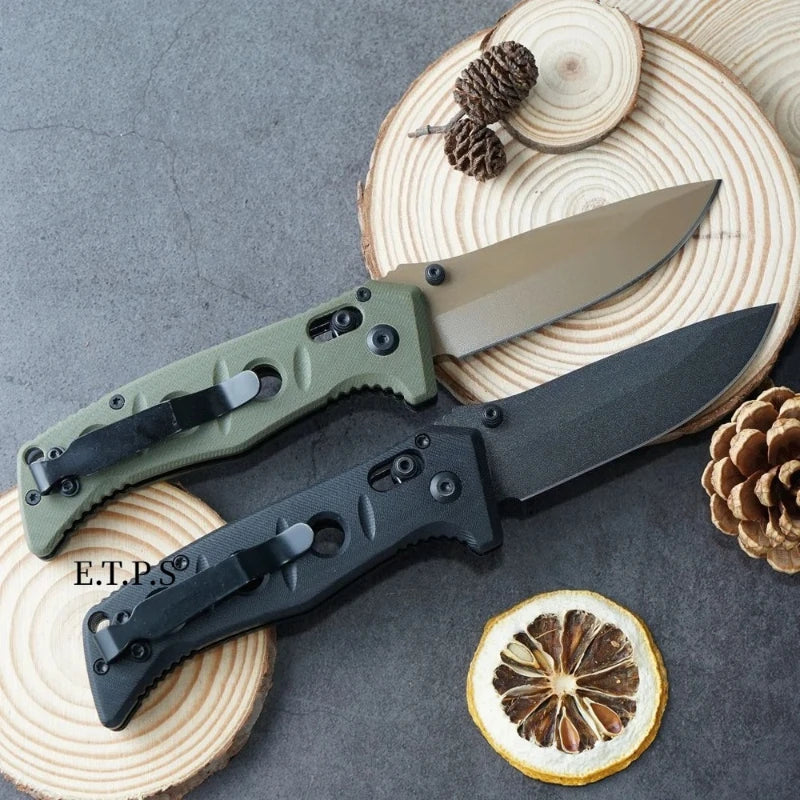 ZM Outdoors G10 Handle Stainless Steel Folding Outdoor Survival Knife