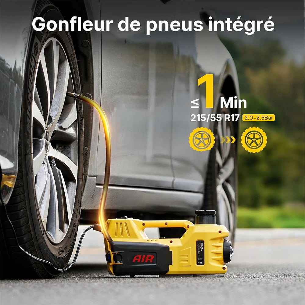 Taskstar Electric Hydraulic Car Jack With Integrated Inflator And LED