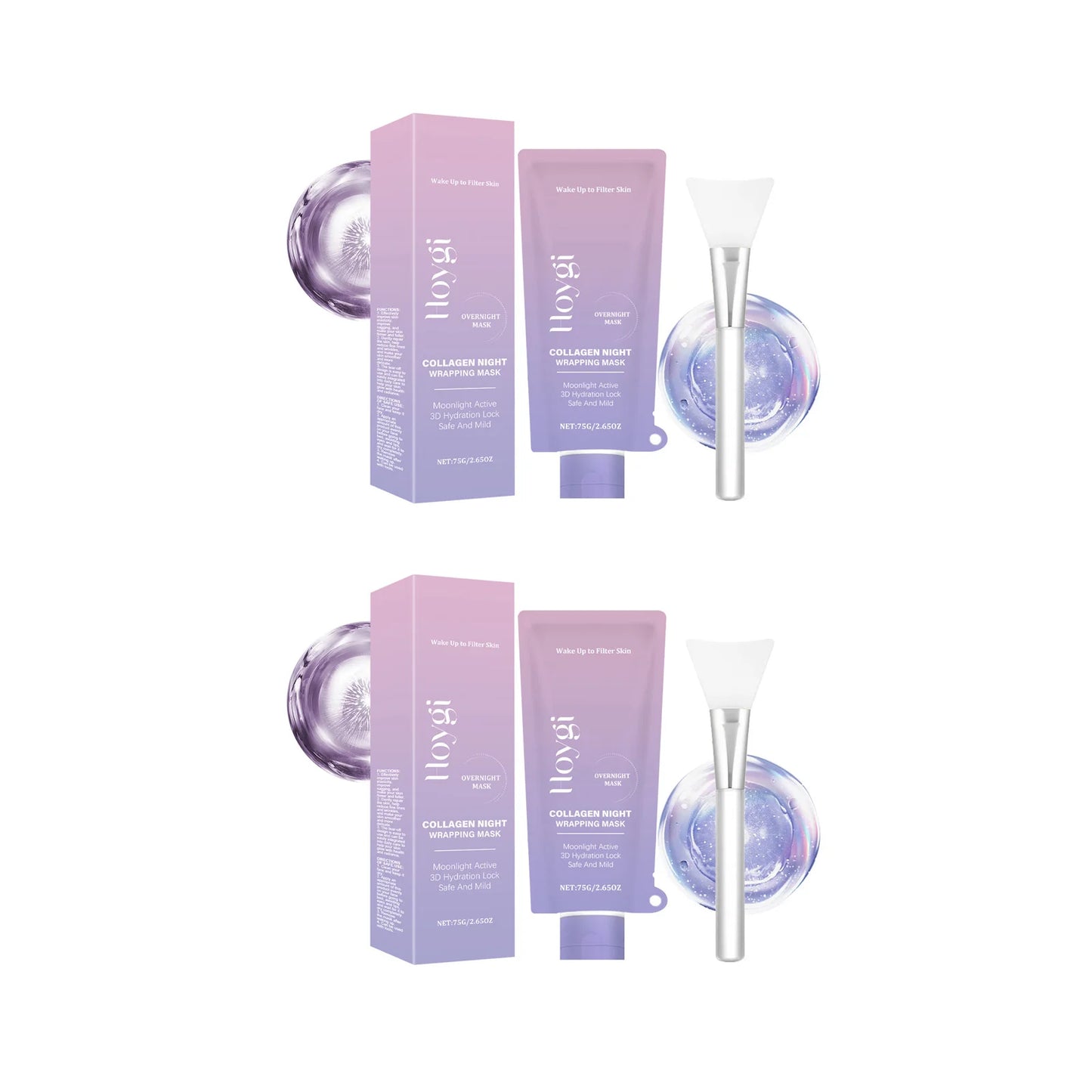 Hoygi Collagen Night Wrapping Face Mask With Hyaluronic Acid