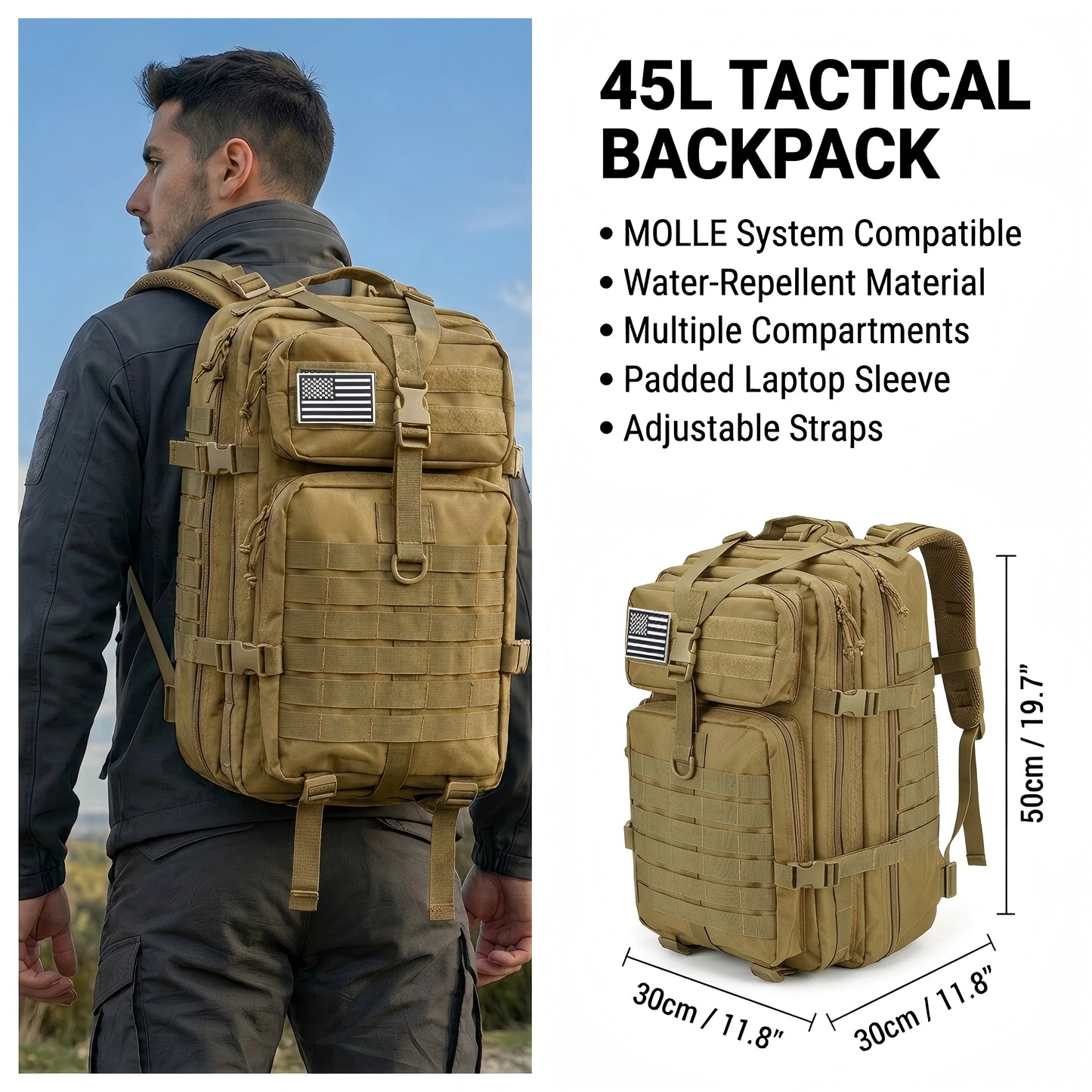 ReFire Gear Durable Tactical Hiking Backpack For Outdoor Travel
