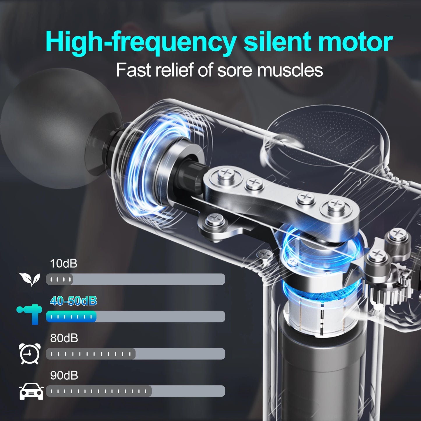 Leercon Electric Percussion Massage Gun For Deep Tissue Relief