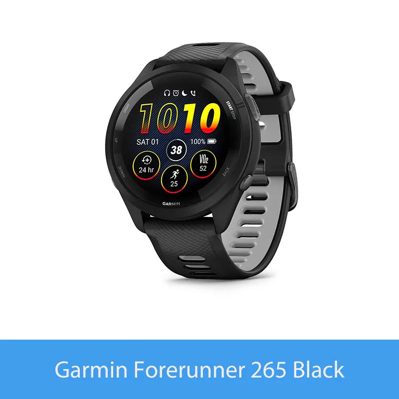 Garmin Forerunner 265 Smartwatch Featuring Amoled Screen Heart Rate Monitoring