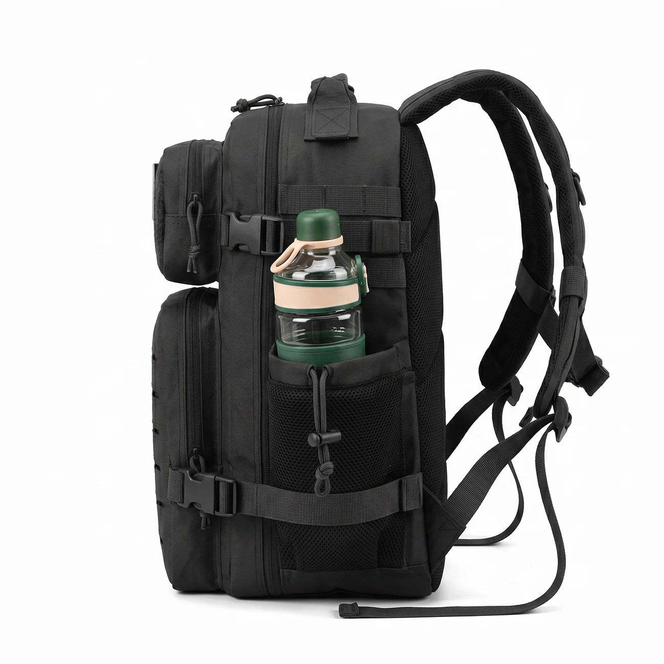 ReFire Gear Tactical Backpack Molle Hiking Rucksack with Cup Holders