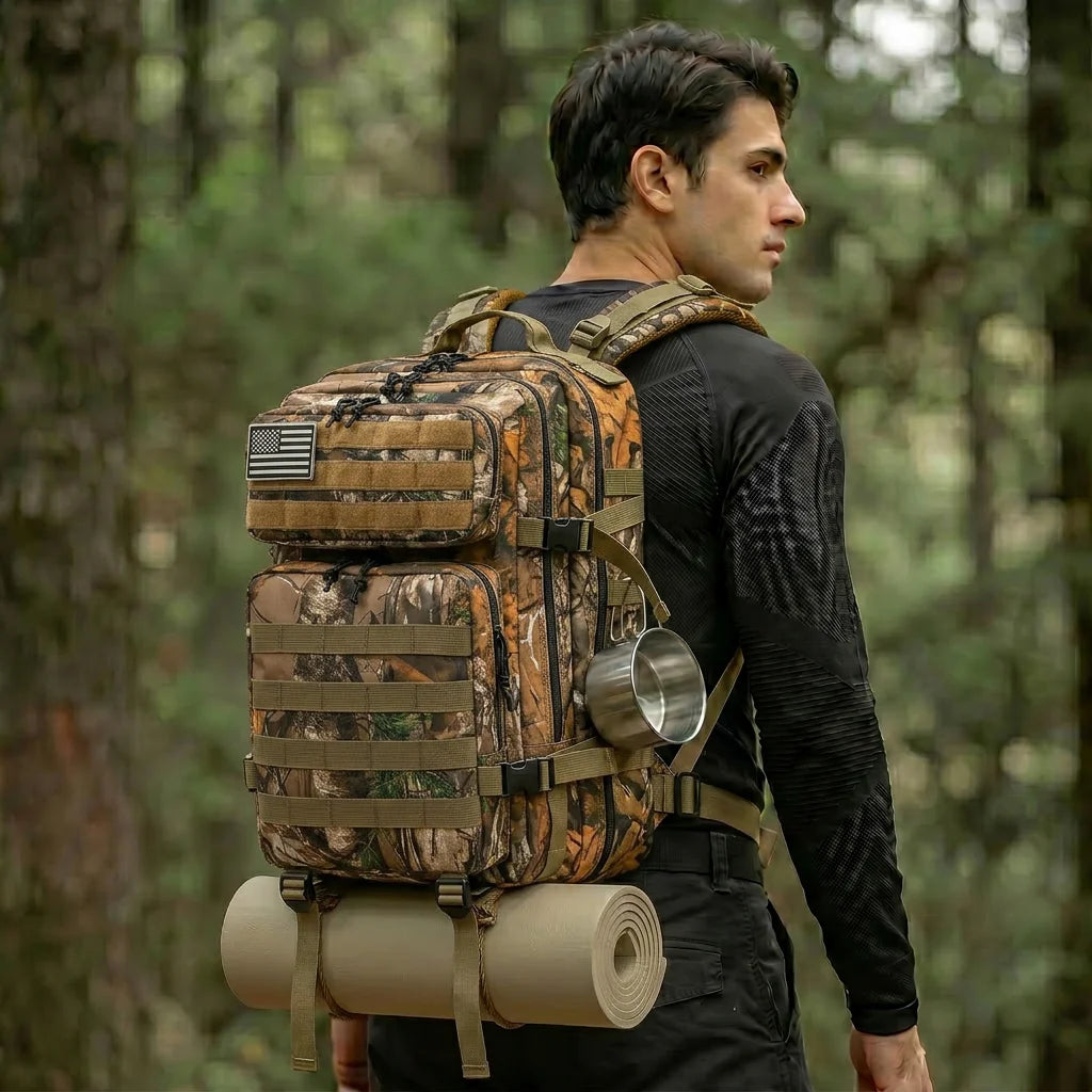 ReFire Gear Tactical Hunting Backpack Molle Storage Pack For Camping