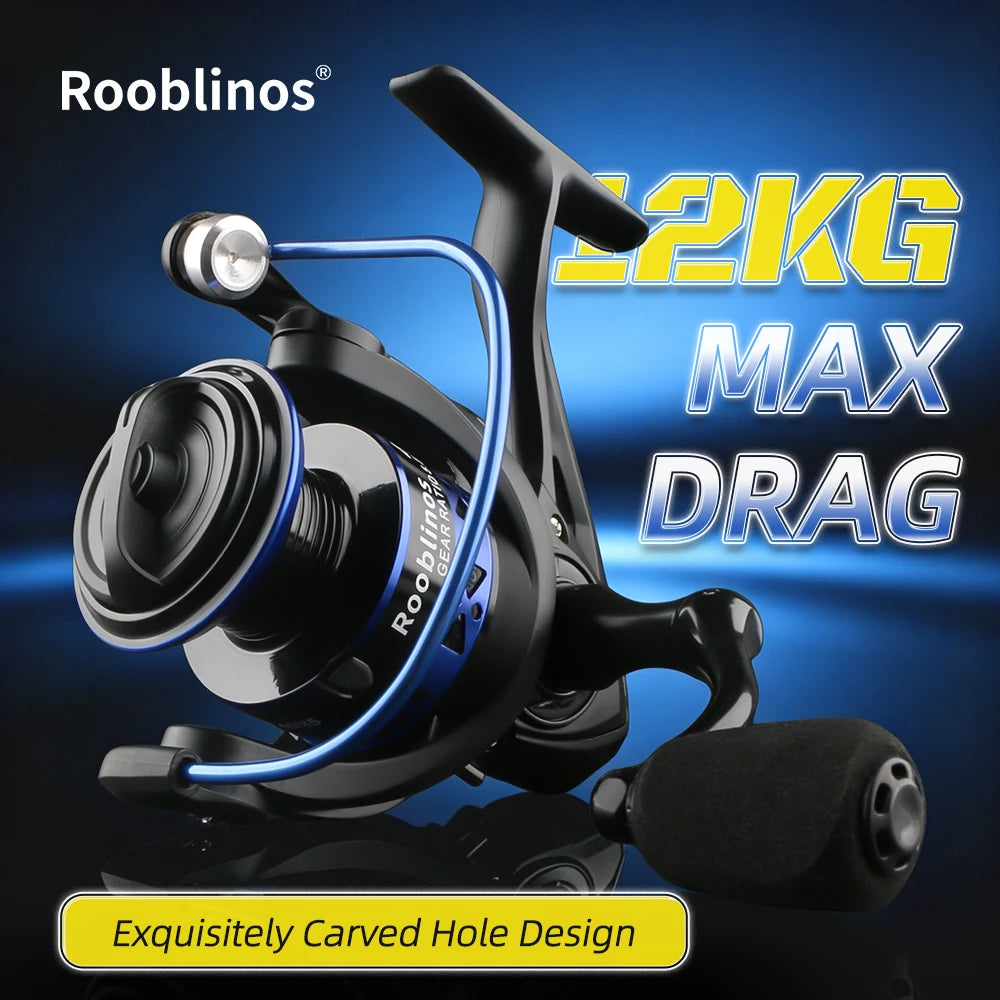 Roobinos Spinning Fishing Reel With Metal Spool For Saltwater