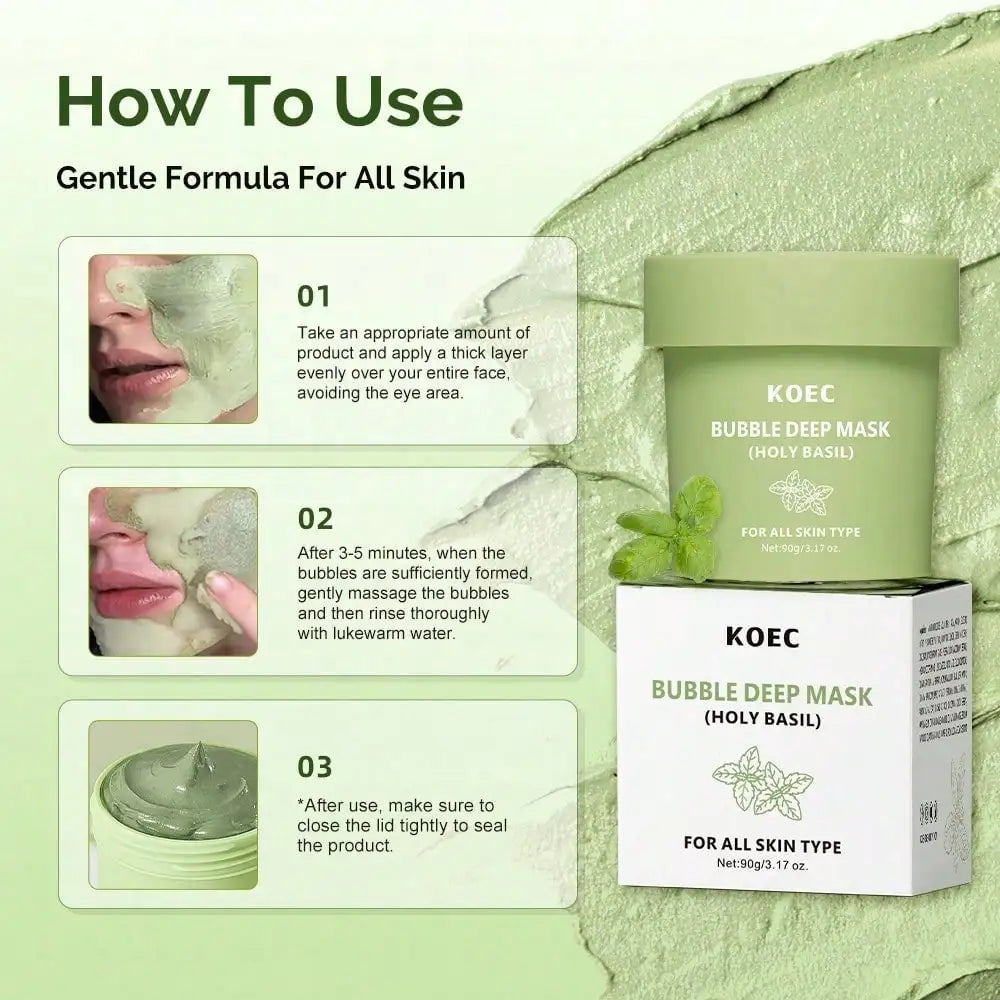 Holy Basil Soothing Complex Bubble Clay Facial Mask