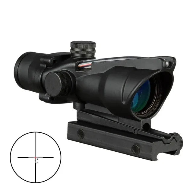 Bestsight 4X32 Illuminated Tactical Rifle Scope With Fiber Optic Reticle