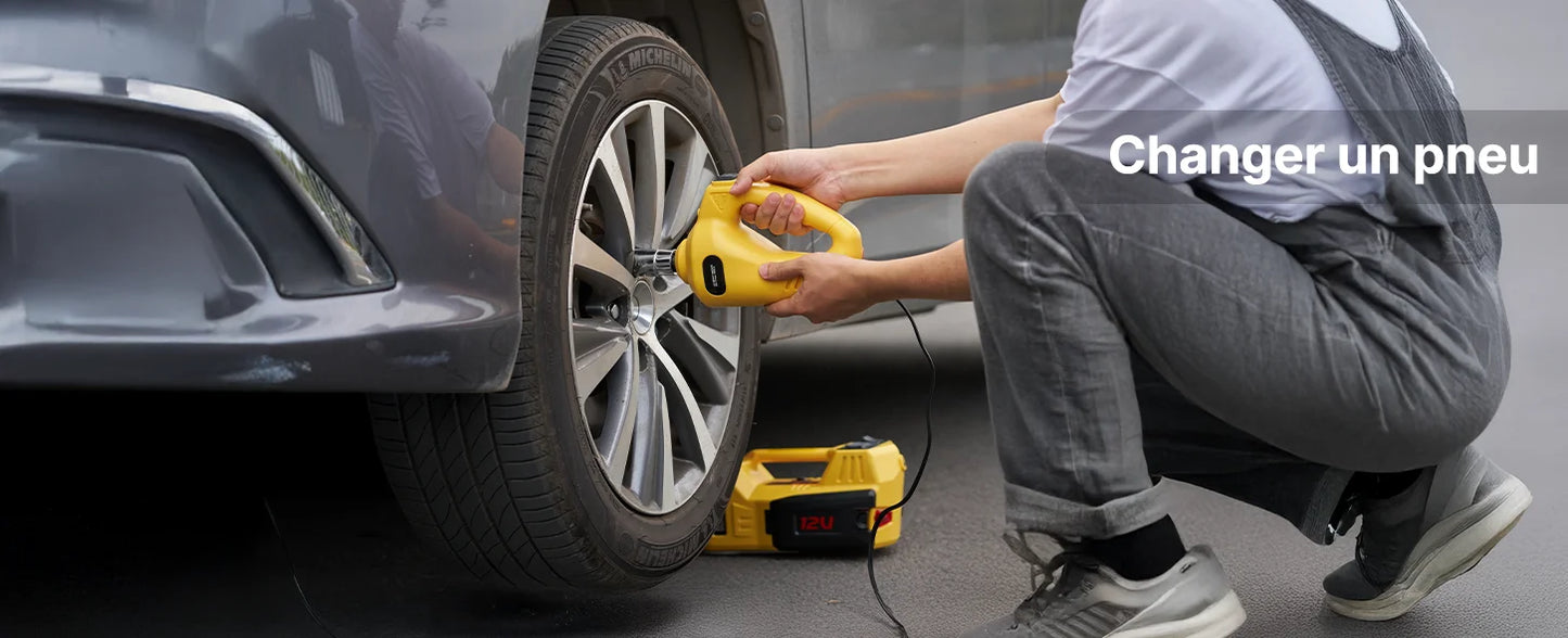 Taskstar Electric Hydraulic Car Jack With Integrated Inflator And LED