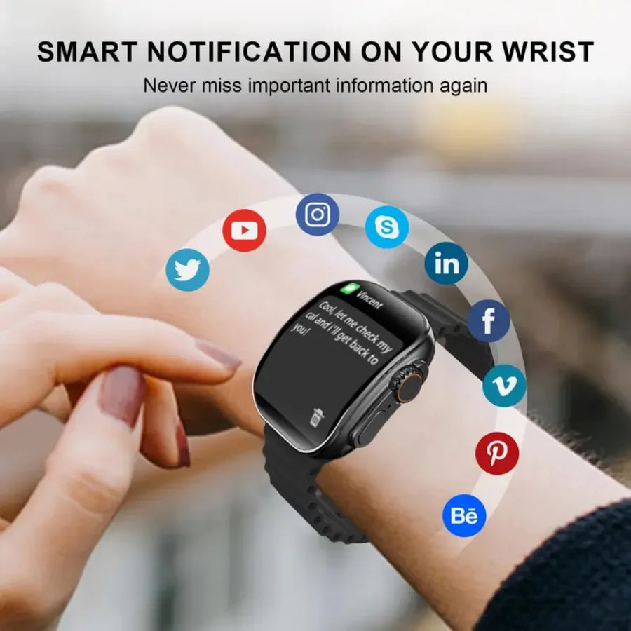 W&O Smart Watch With Bluetooth Calling And Fitness Tracker