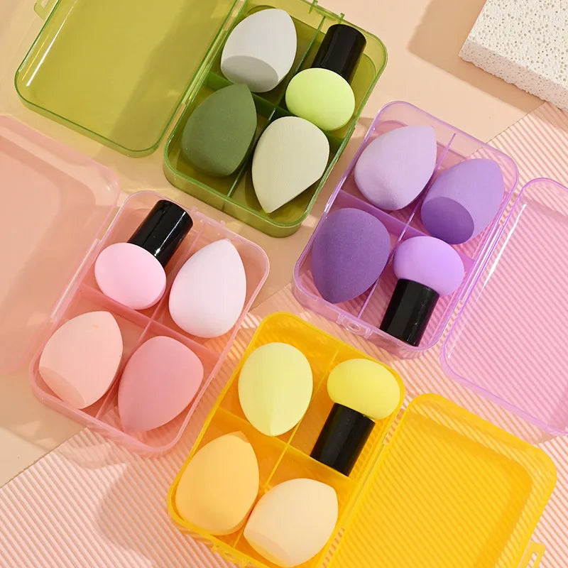 Mushroom Head Makeup Sponges Beauty Puffs Foundation Powder Kit