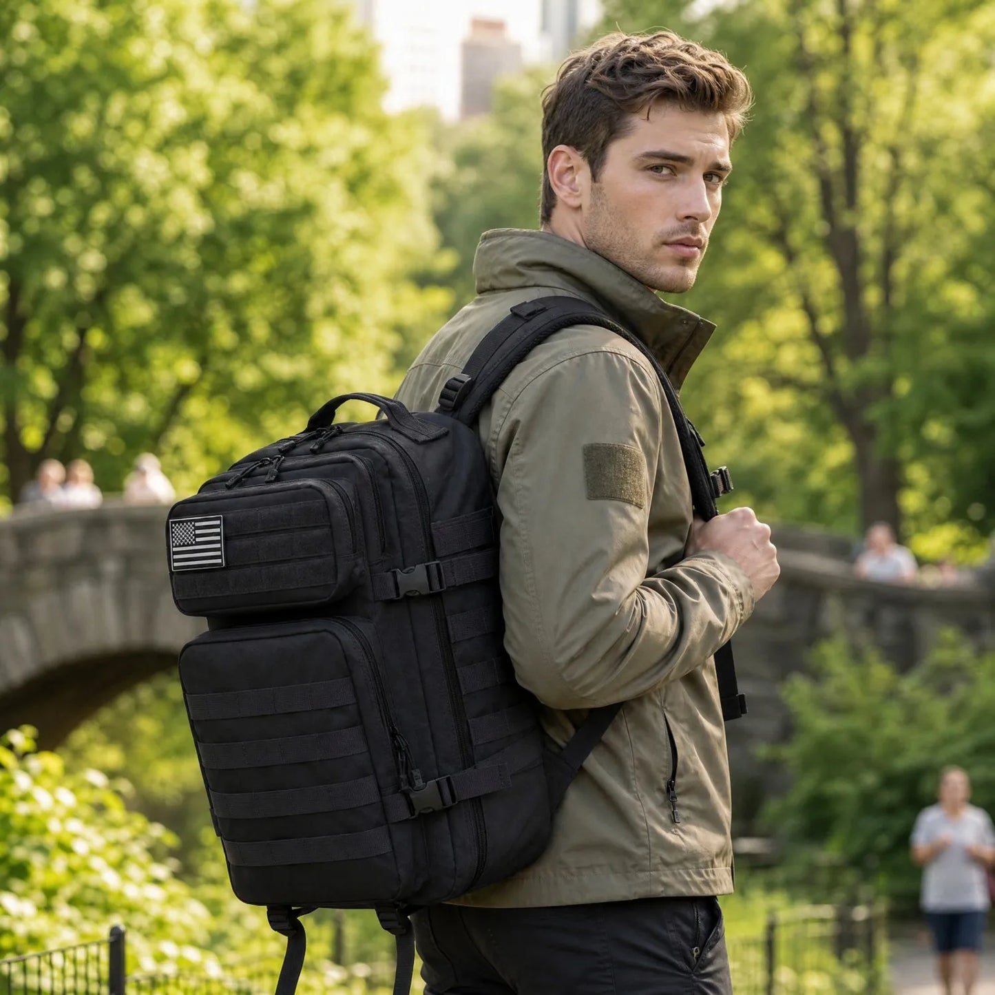 ReFire Gear Tactical Travel Backpack With Molle Multi Pockets