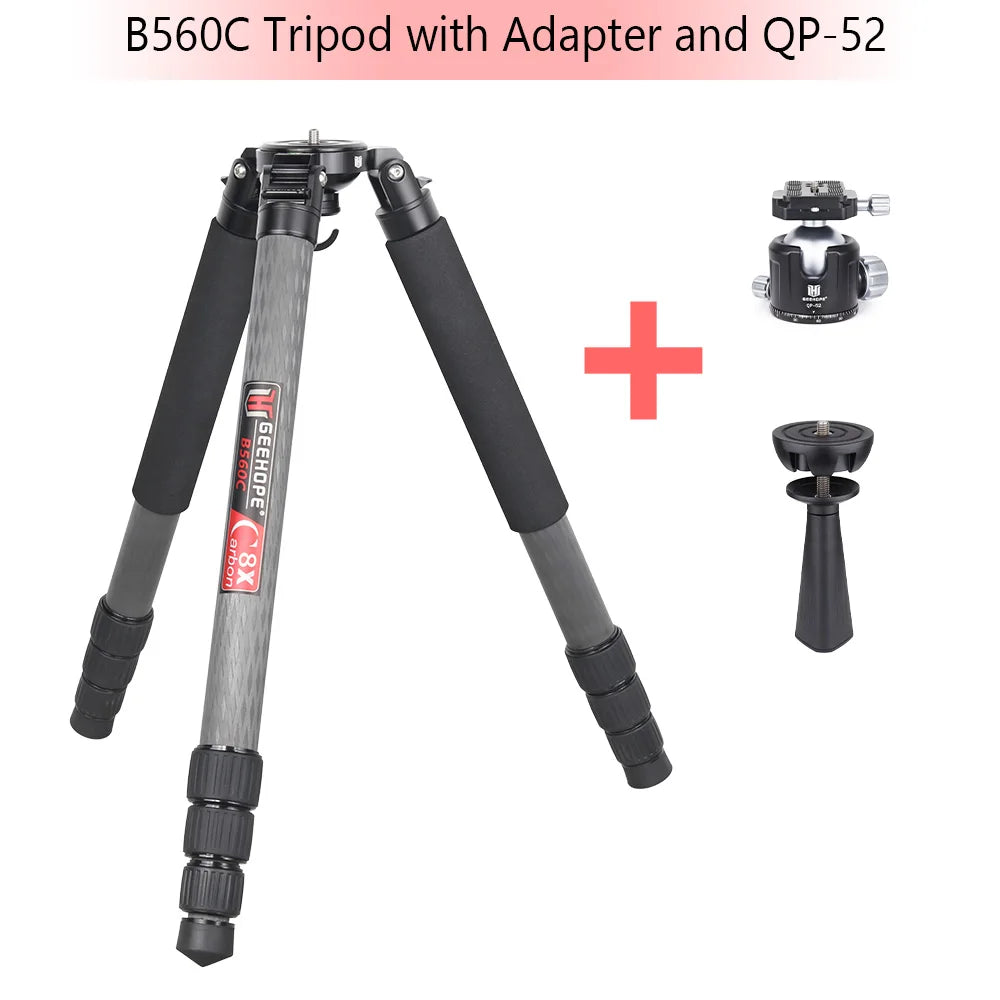 Geehope Professional Carbon Fiber Camera Tripod For Photography
