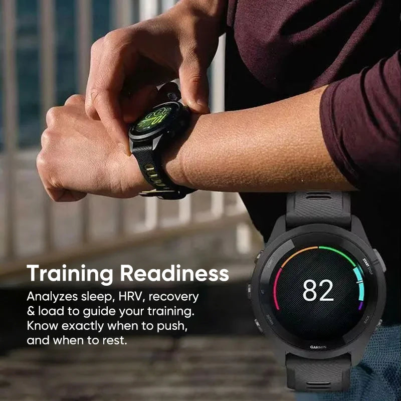 Garmin Forerunner 265 Smartwatch Featuring Amoled Screen Heart Rate Monitoring