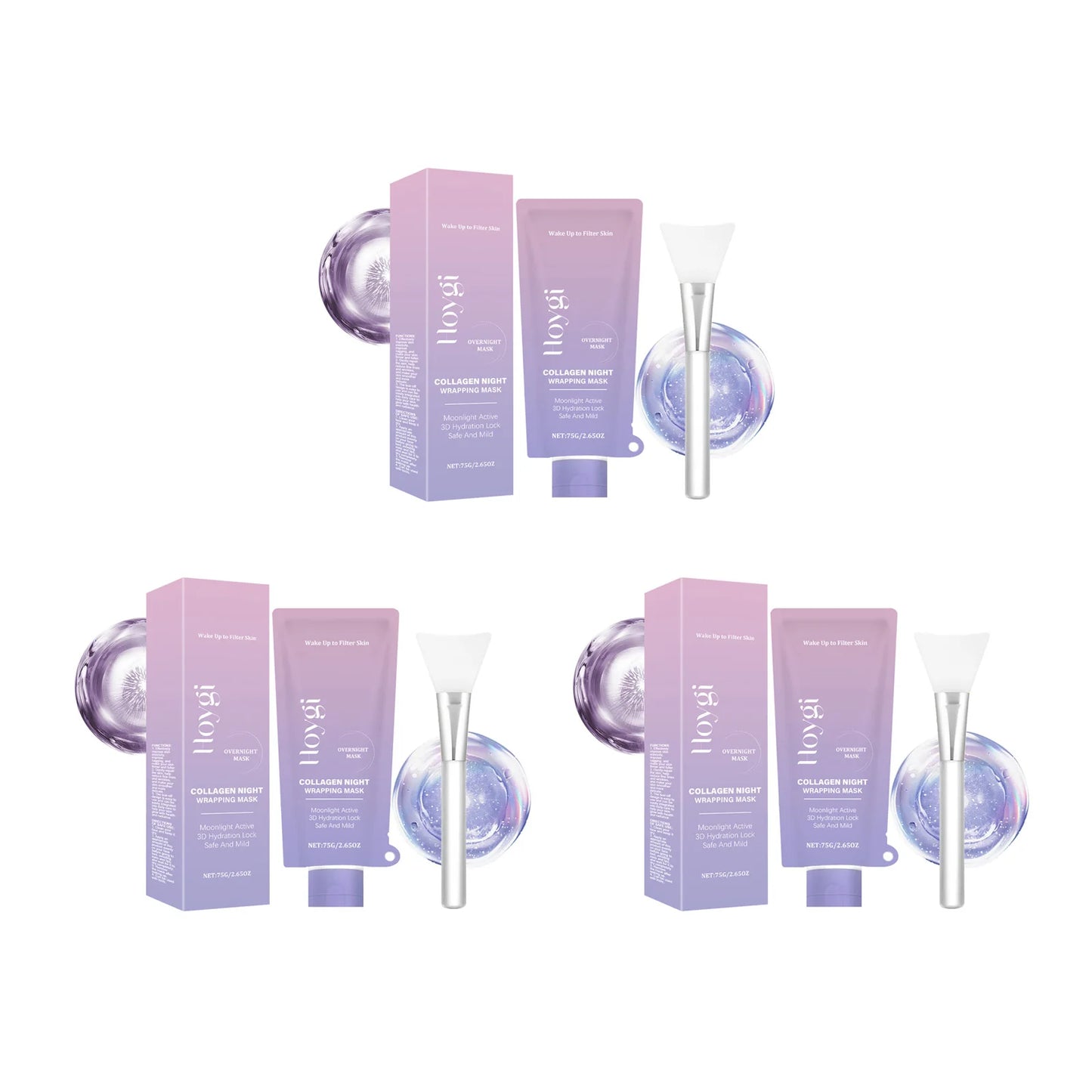 Hoygi Collagen Night Wrapping Face Mask With Hyaluronic Acid