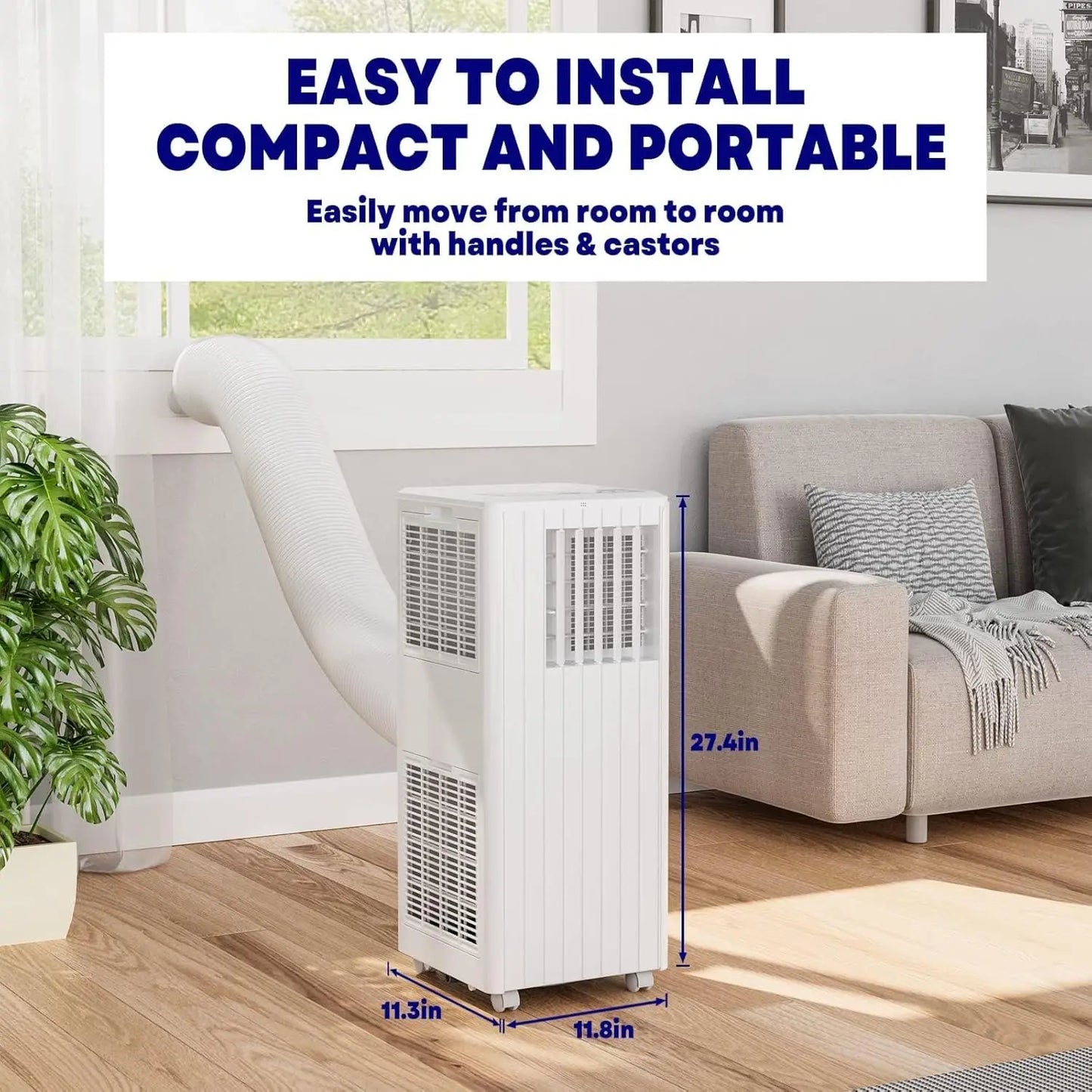 Portable 8000 BTU Air Conditioner With Cooling And Dehumidifier