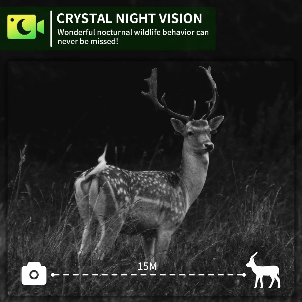 Fargarloo 8K Solar Trail Camera With Wifi Night Vision