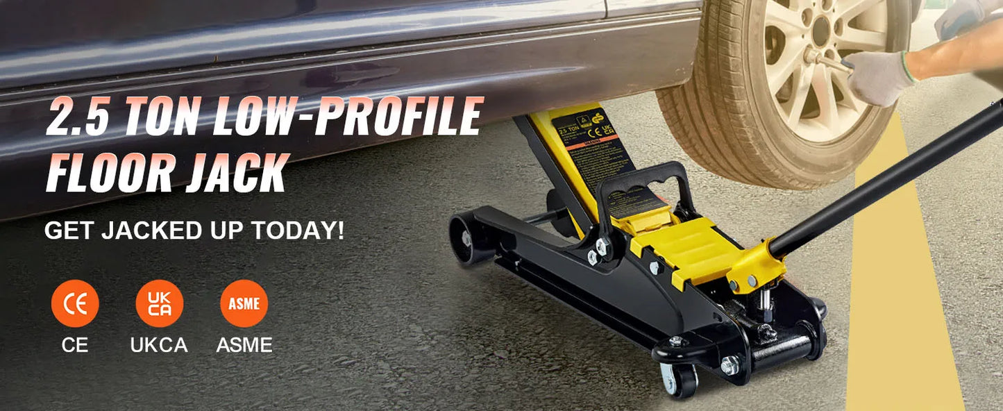 SucceBuy Heavy Duty Low Profile Hydraulic Floor Jack