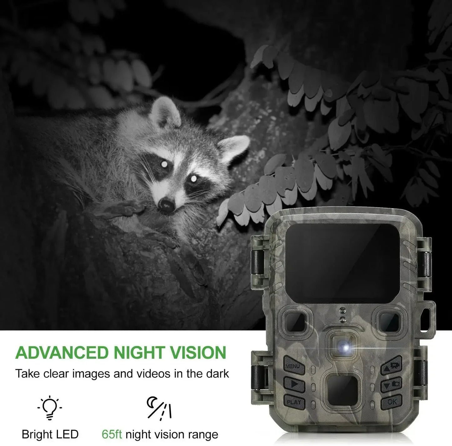 Suntek Mini301 Trail Camera 24MP 1080P Night Vision Waterproof HD