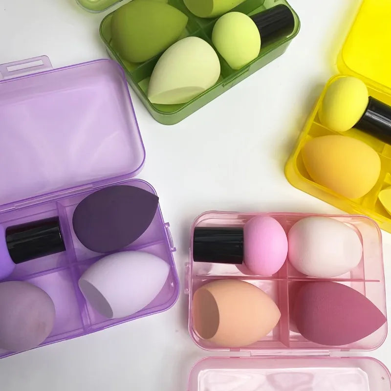 Mushroom Head Makeup Sponges Beauty Puffs Foundation Powder Kit
