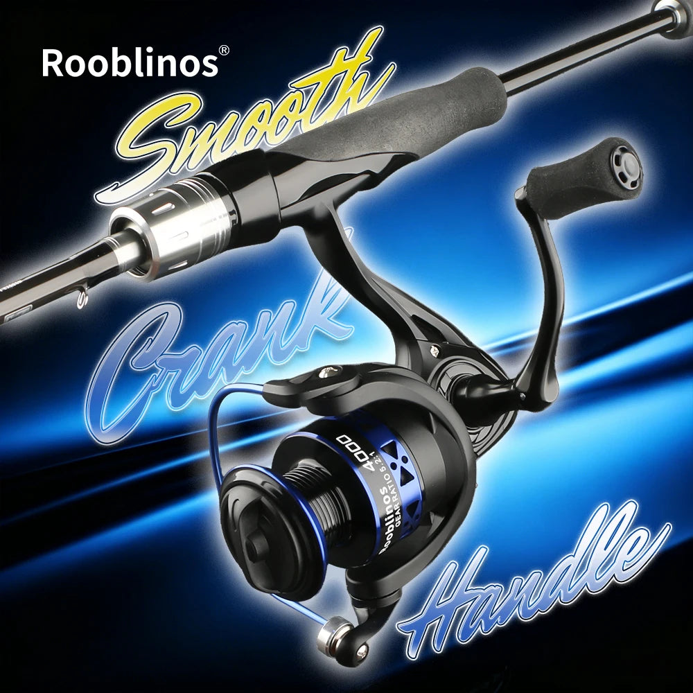 Roobinos Spinning Fishing Reel With Metal Spool For Saltwater