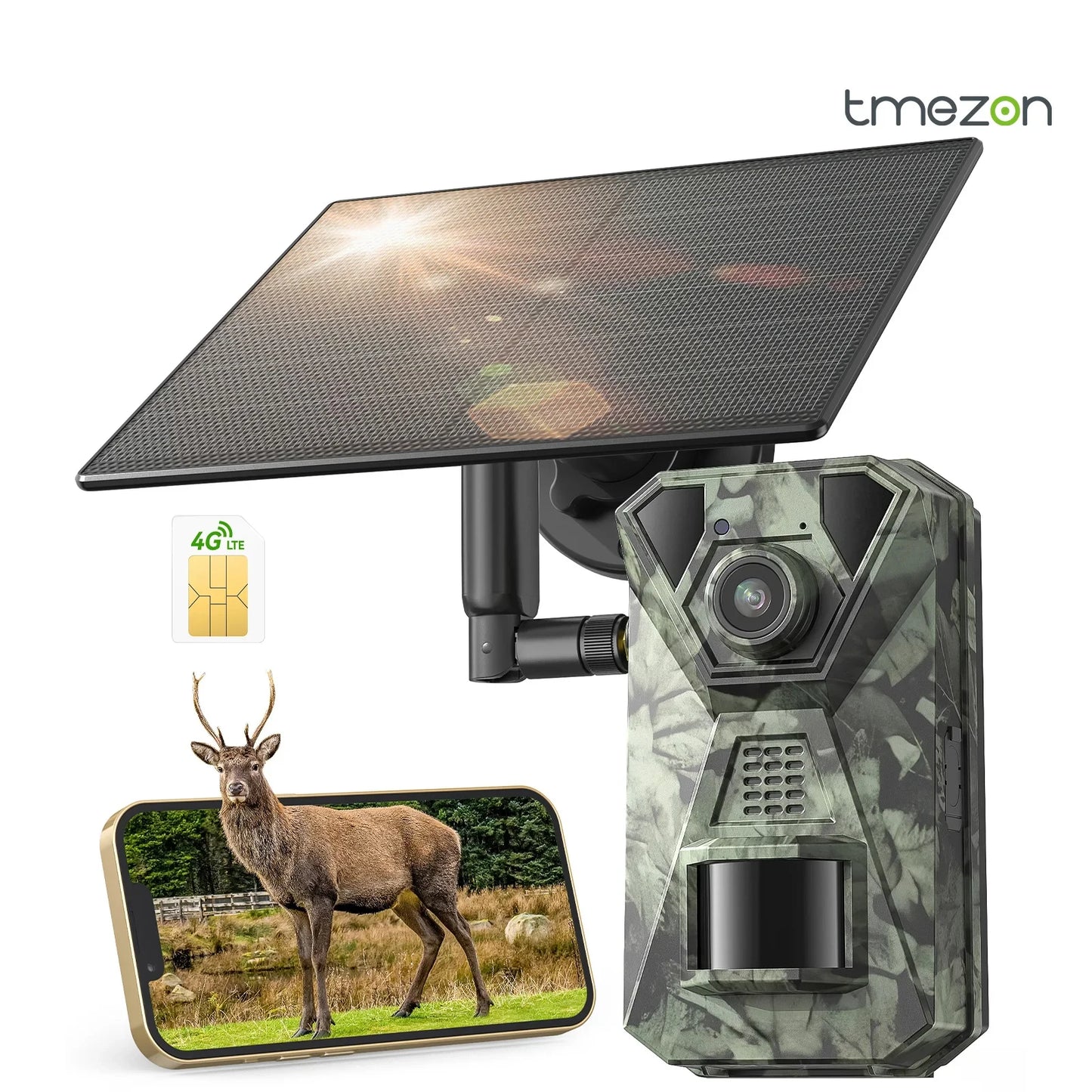 4G LTE 2.7K Solar Wildlife Camera With PIR Night Vision