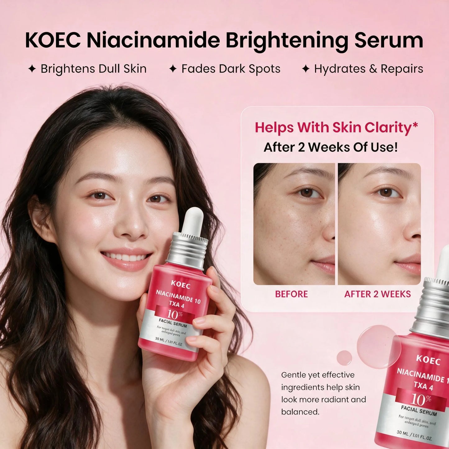 Niacinamide 10 And Tranexamic Acid Brightening Facial Serum