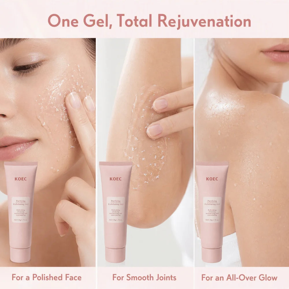 Hydrating Facial And Body Exfoliating Gel For Smooth Skin