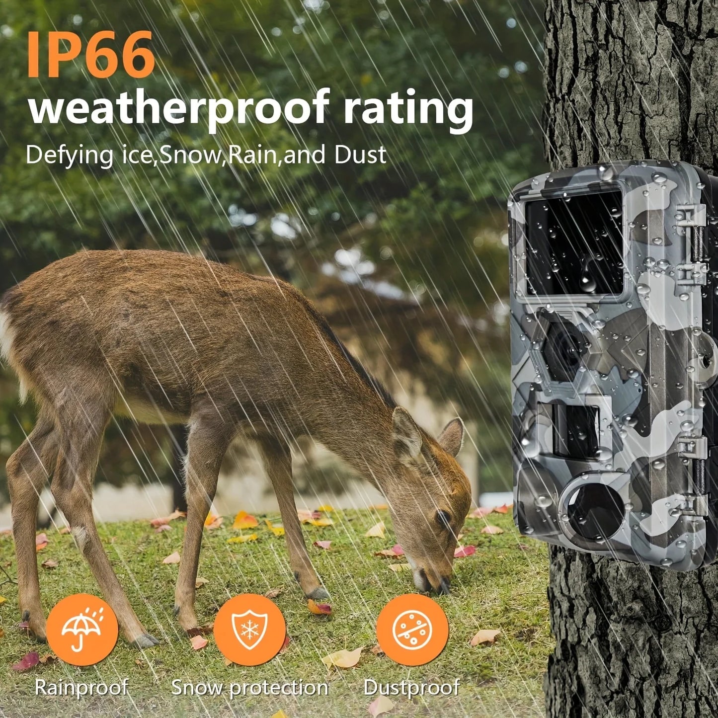 Fargarloo 60Mp Wifi Trail Camera With Infrared Night Vision