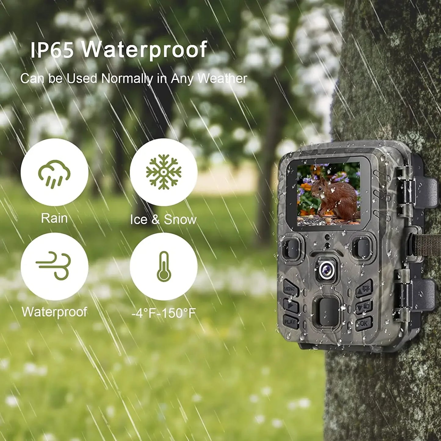 Suntek Mini301 Trail Camera 24MP 1080P Night Vision Waterproof HD