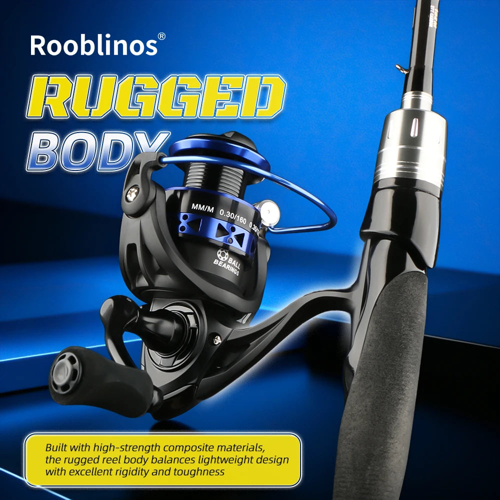 Roobinos Spinning Fishing Reel With Metal Spool For Saltwater