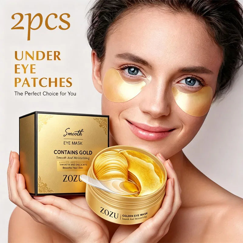 Golden Collagen Under Eye Patches For Hydrating And Brightening