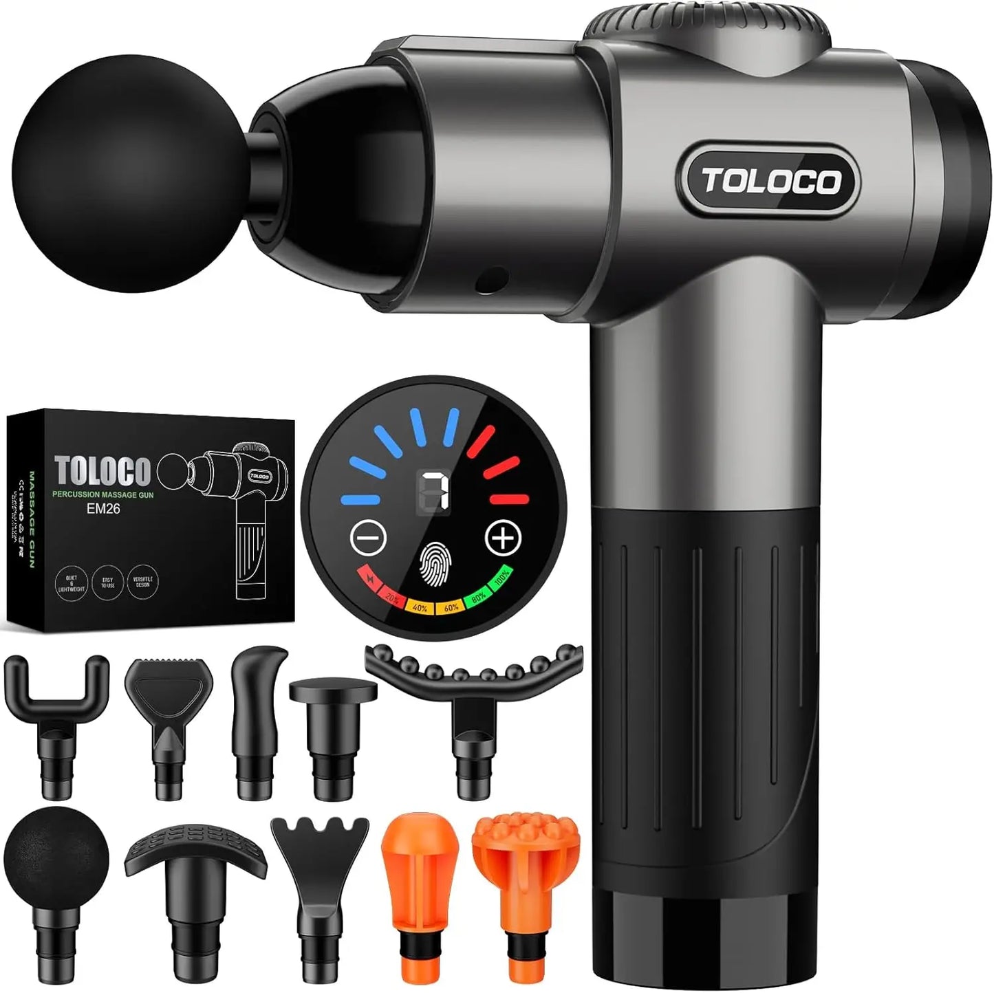 Deep Tissue Percussion Massage Gun With Brushless Motor