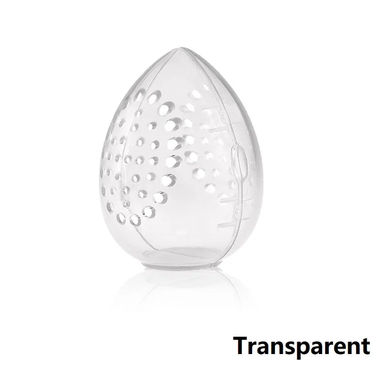 Egg Shaped Plastic Makeup Sponge Storage And Drying Box
