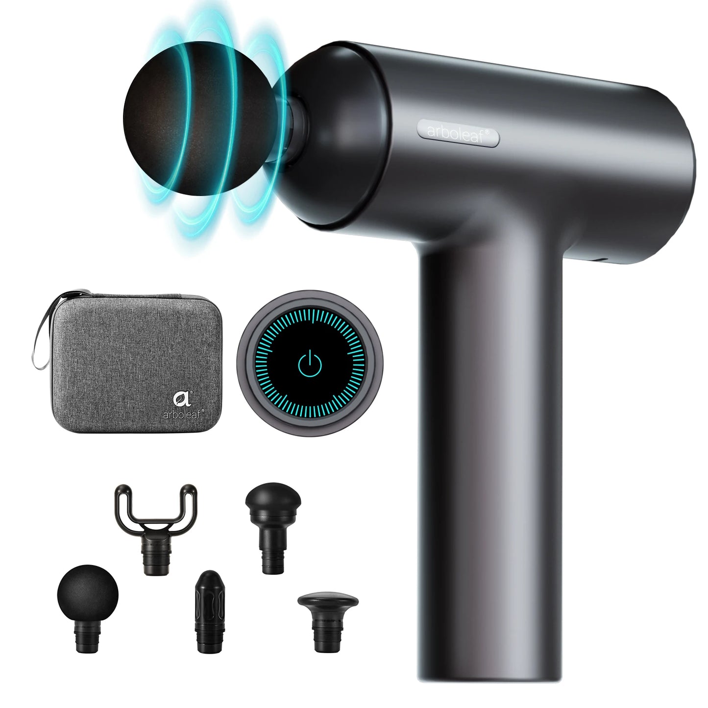 Arborleaf Percussion Massage Gun With Six Speeds And Five Heads