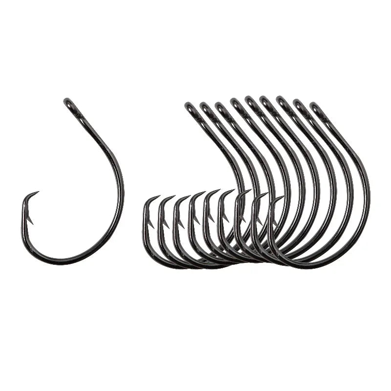 Carbon Steel Overturned Fishing Hooks With Precision Modified Point