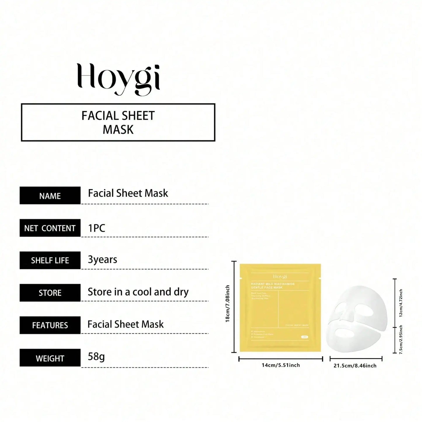 Radiant Vita Niacinamide Deep Conditioning Face Mask Hydrating Skincare