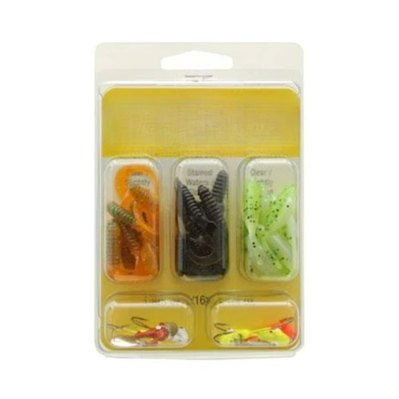 Complete Underspin Fishing Lure Kit With Assorted Jig Components