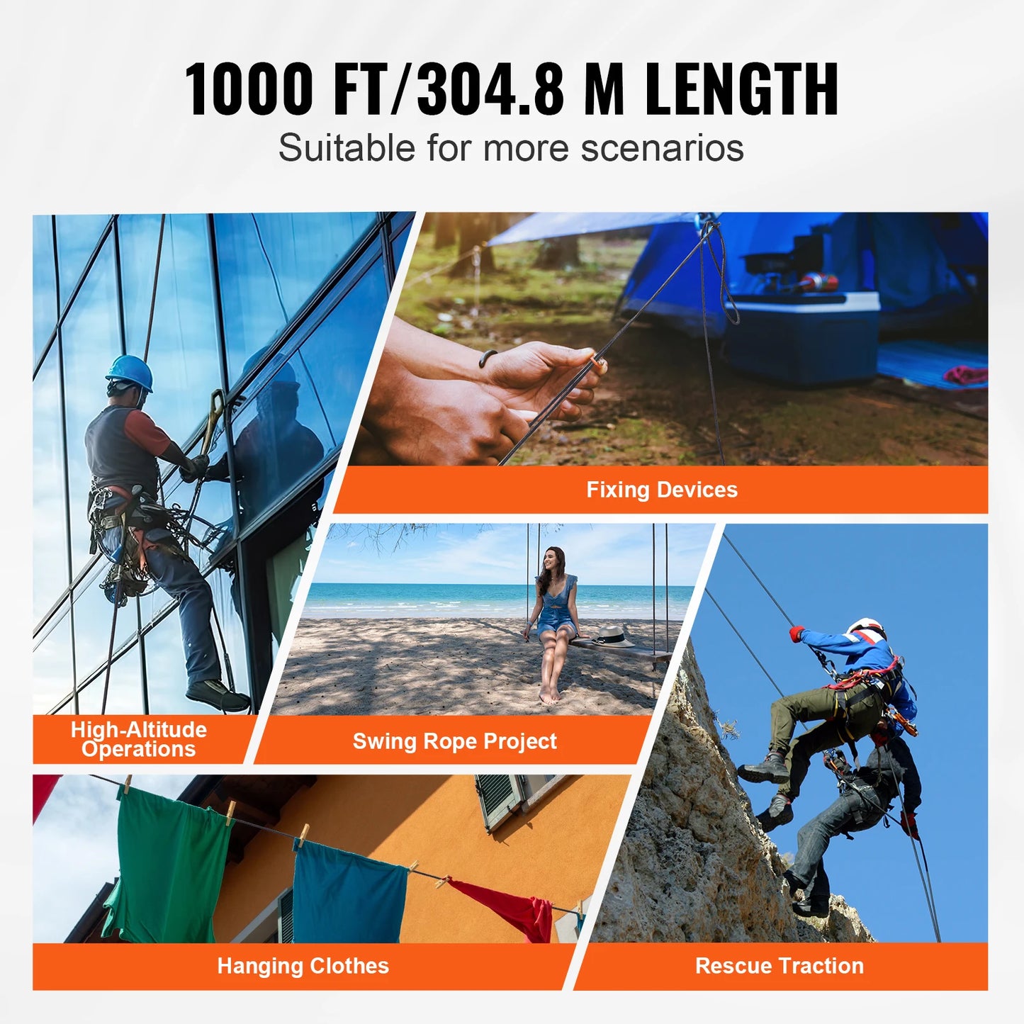 SucceBuy Durable Nylon Cord For Multi Purpose Outdoor Adventures
