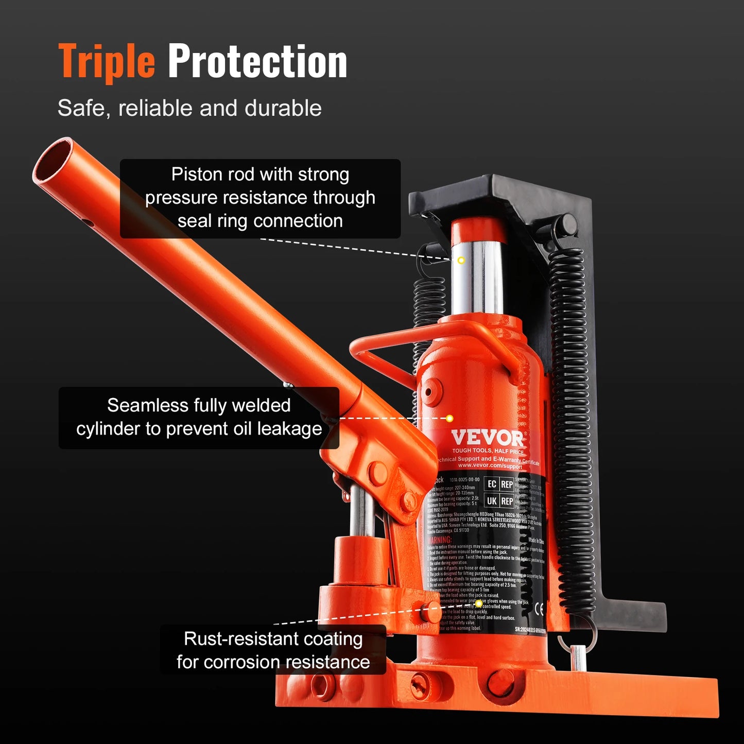 Industrial Hydraulic Toe Jack For Automotive Lifting And Repair
