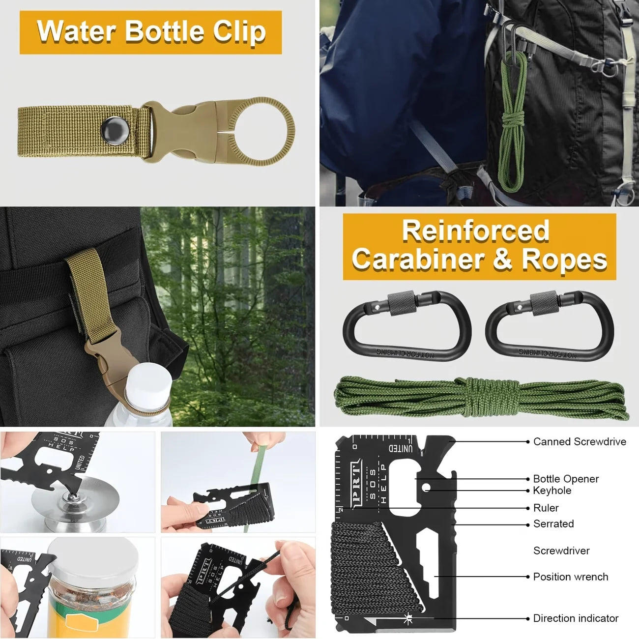 Comprehensive Survival And First Aid Emergency Rescue Kit