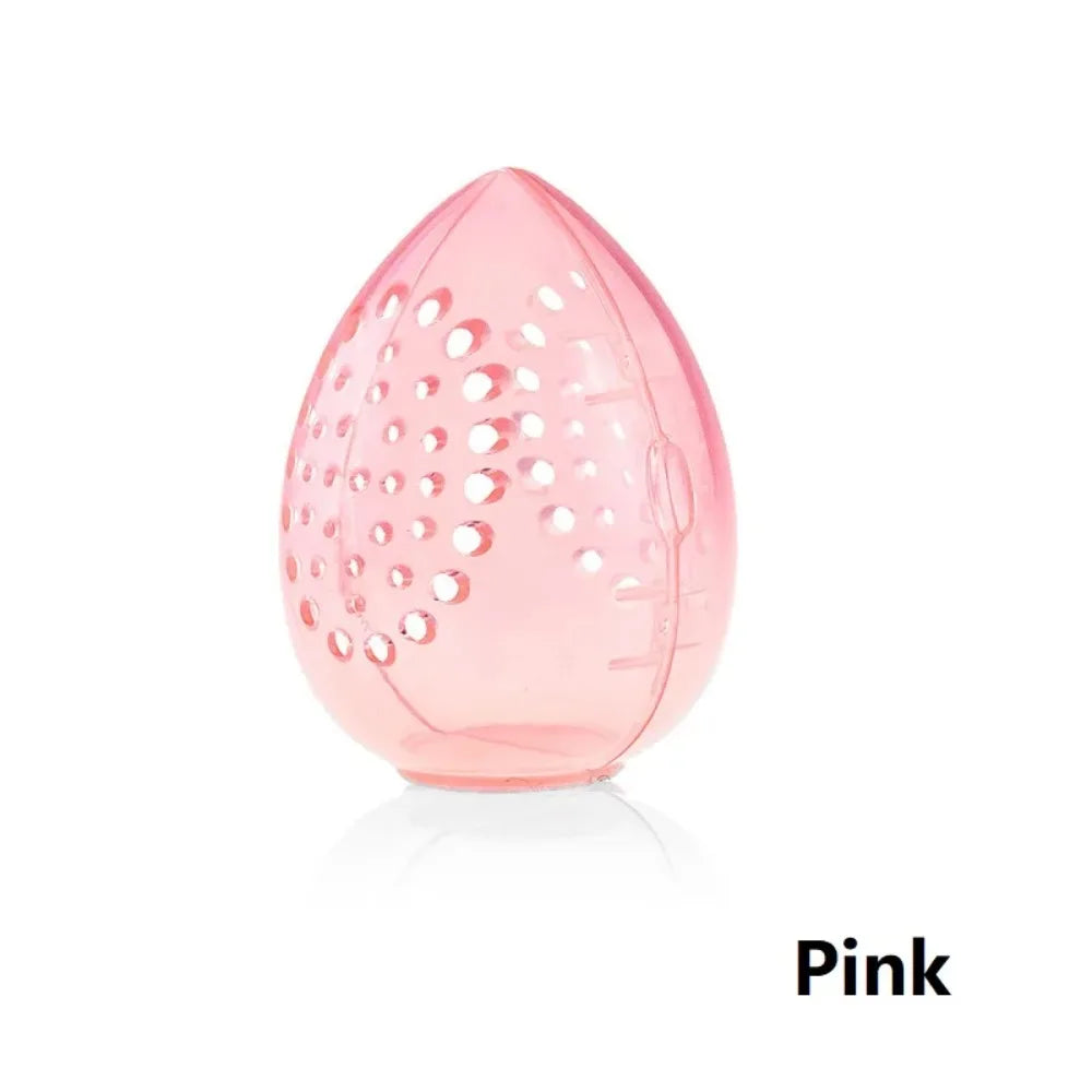 Egg Shaped Plastic Makeup Sponge Storage And Drying Box