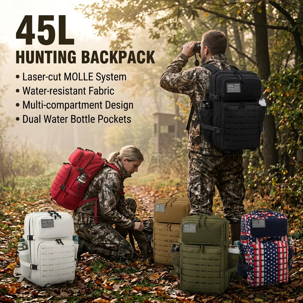 ReFire Gear Tactical Hunting Backpack With Molle And Cup Holders
