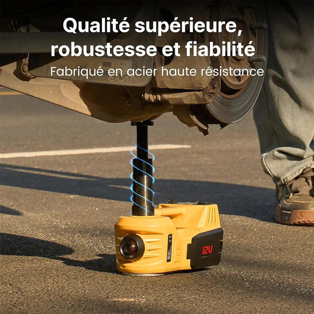 Taskstar Electric Hydraulic Car Jack With Integrated Inflator And LED