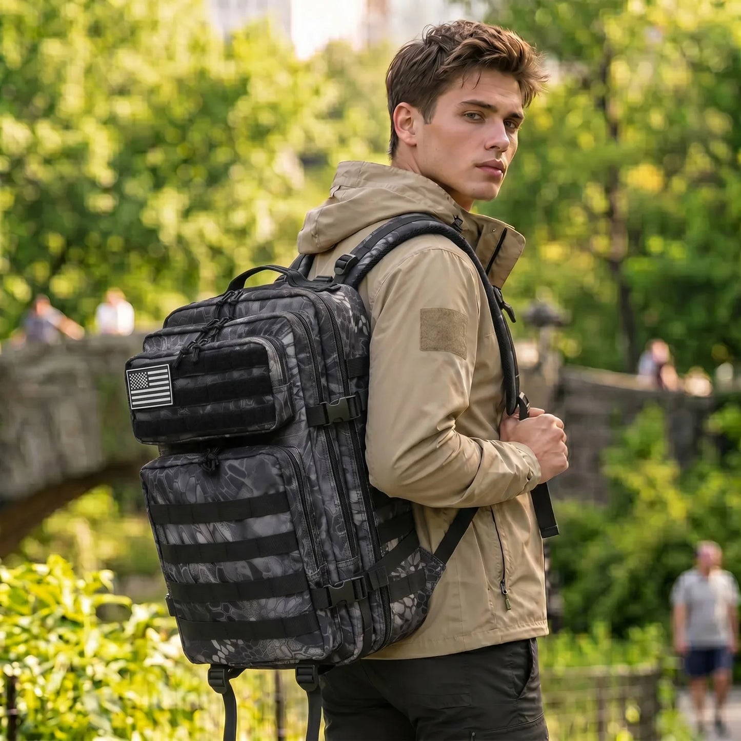 ReFire Gear Tactical Travel Backpack With Molle Multi Pockets